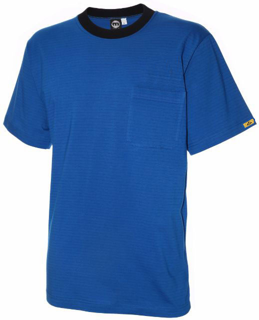 ESD T-Shirt Kobaltblau