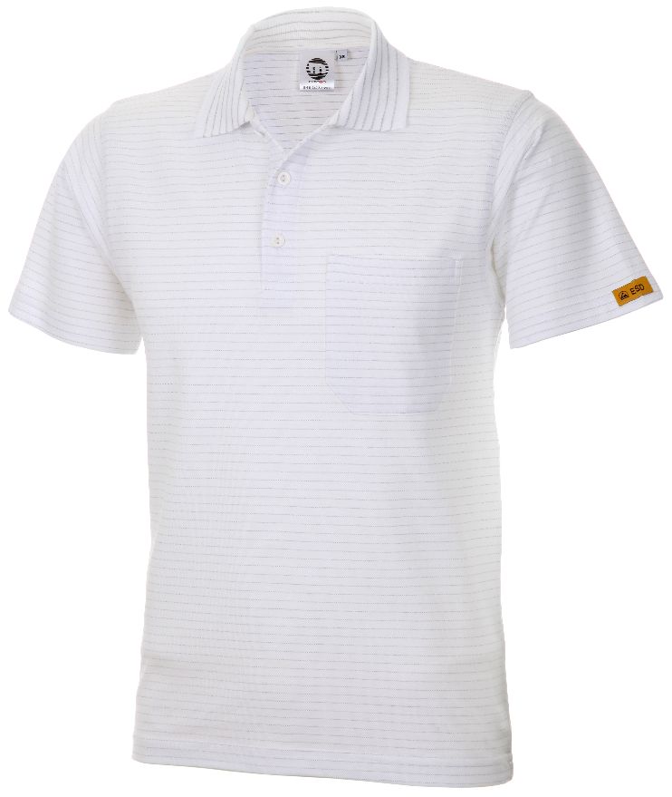 ESD Polo-Shirt Weiß