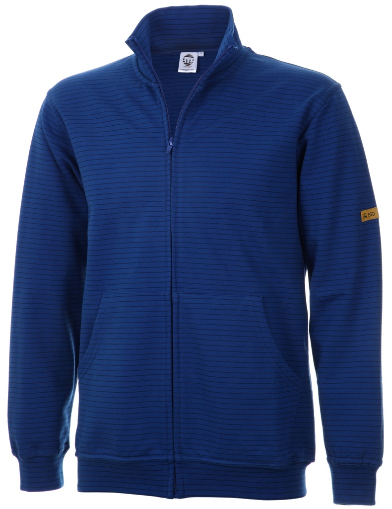 ESD Sweat-Jacke Kobaltblau