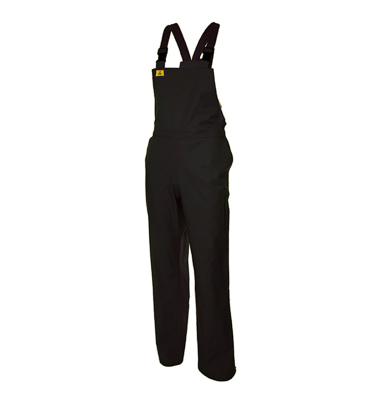 ESD Damen-Latzhose Schwarz