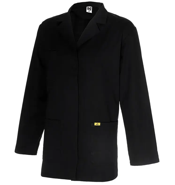 ESD Damenjacke Langarm Schwarz