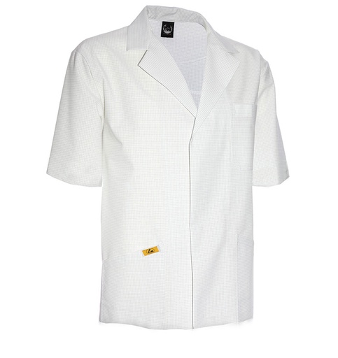 ESD Men's Jacket Short-sleeve White
